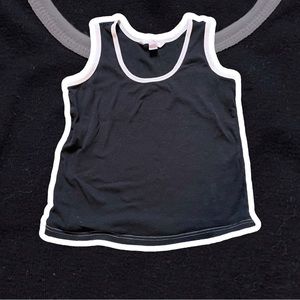 Y2K, black and pink, Victoria’s Secret pajamas crop top